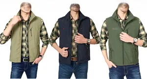 Detailed comparison of khaki, navy, and army green lightweight outdoor fishing vests