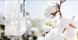 Detailed view of raw cotton fibers highlighting breathable and pure cotton material quality