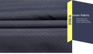 Detailed macro view of breathable mesh inner lining fabric for outdoor jacket