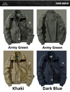 Detailliertes Gitter mit vier Farboptionen und Fleecefutter der Herren-Cargojacke
