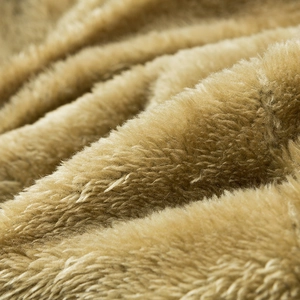Giacca in cotone spesso da uomo con fodera in morbido peluche color cammello caldo