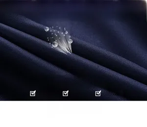Detailed macro view showing breathable knit texture and soft elastic fabric in navy blue