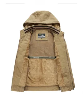 Detail of men's outdoor vest featuring thick fleece lining and breathable mesh layer
