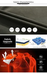 Détails du tissu technique CAMEL-TEX montrant la technologie coupe-vent et respirante