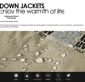 Macro view of waterproof khaki fabric detail with Wild Traditionals printed text