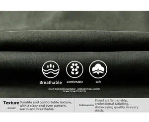 Close-up of high-density dark green cotton fabric showing weave texture and durable finish