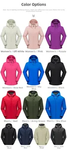 Outdoor hooded waterproof windbreaker collection in multiple colors for men and women
