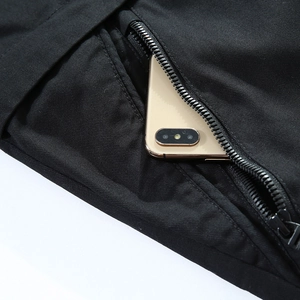 Veste à capuche hiver pour homme avec doublure polaire et poche zippée fonctionnelle