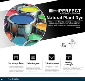 Guide de qualité pour veste en coton montrant teinture naturelle et tests de lavage
