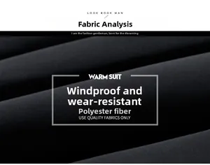 Close-up of windproof and wear-resistant polyester fabric texture on men's padded vest