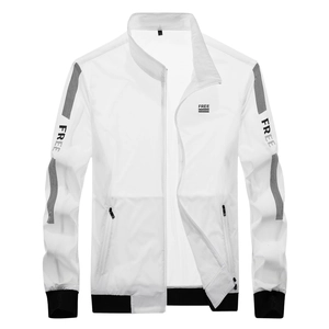Veste de Protection Solaire Extérieure pour Hommes Séchage Rapide Respirant Coupe-Vent Léger Résistant aux UV Sport
