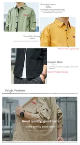 Detailed view of fashionable square collar and ergonomic shoulder seams on cotton shirts