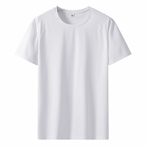 Men's Quick Dry T-Shirt Mesh Breathable Short Sleeve Raglan Top Solid Color Casual Athletic Shirt For Men