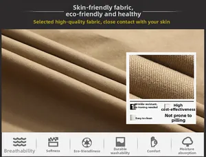 Close-up of brown twill cotton fabric showing wrinkle-resistant texture and breathable weave