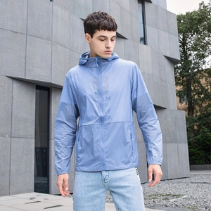 Unisex Summer Sun Protection Jacket Lightweight Hooded Zip Up Breathable Thin UV Protective Sport Skin Clothing Windbreaker