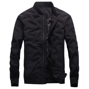 Piumino da Uomo Invernale Casual Stile Bomber Cappotto in Piuma d'Anatra Grigia Caldo Antivento Colletto in Piedi Capispalla per Uomo