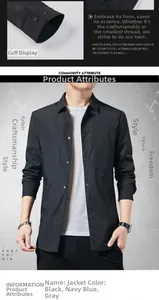 Detail view of black men's jacket cuffs and premium stitching on woven fabric