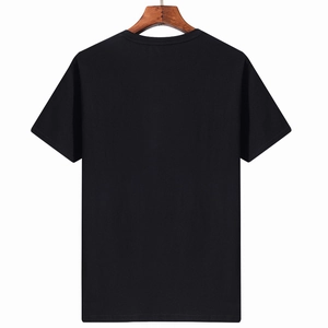 Men Casual Short Sleeve Cotton T-Shirt Breathable Round Neck Solid Color Minimalist Pullover Basic Tee Top For Adult Male Summer