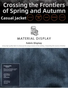 Detail of high-density navy blue denim fabric showing anti-pilling and soft texture