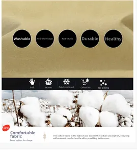 Detail of soft yellow cotton fabric showing moisture absorption and anti-static texture