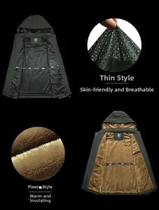 Detailansicht der Windjacke mit Netzfutter und warmen Fleece-Futteroptionen
