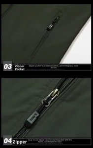 Detail von sicheren Reißverschlusstaschen und glatten Beschlägen einer Herrenjacke