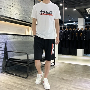 Ανδρικά Καλοκαιρινά Ρούχα T-shirt Και Σορτς Κοντό Μανίκι Στρογγυλή Λαιμόκοψη Αναπνεύσιμο Casual Αθλητικό Streetwear
