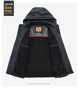 Detail of dark gray jacket interior featuring breathable mesh lining and size M tag