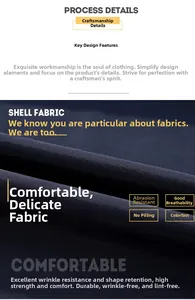 Close-up of breathable dark blue fabric showing abrasion resistant and anti-pilling texture