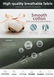 Detail of breathable combed cotton fabric texture for slim fit long sleeve shirts