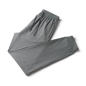Men Joggers Cotton Blend Drawstring Sweatpants Casual Sporty Loose Tapered Pants For Running Training Daily Workout