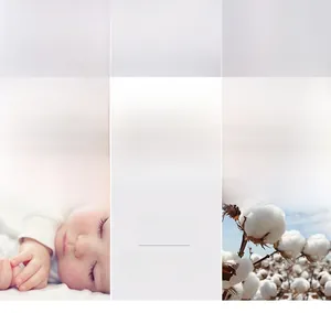 Detail showing 100% pure cotton fabric texture with soft skin-friendly properties