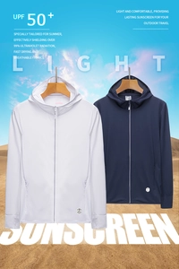 UPF 50+ sun protection jacket featuring thumb holes and breathable quick-dry mesh fabric