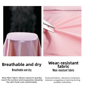 Breathable pink fiber fabric showing steam ventilation and scratch resistant durability