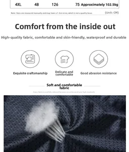 Detail of dark blue breathable mesh fabric with waterproof and wear-resistant features