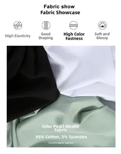 Detail of piqué fabric texture in black, white, and mint made of 95% cotton and 5% spandex