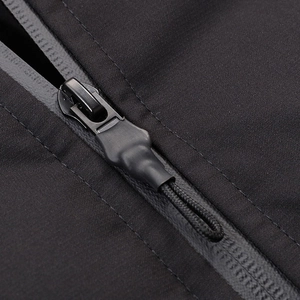 Men's winter puffer jacket with waterproof matte zipper and premium fabric texture