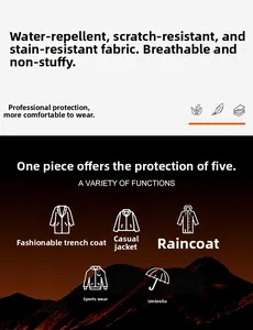 Detail of waterproof scratch-resistant breathable fabric for men jacket and sports gear