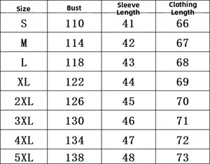 Size chart for women's V-neck cotton linen top with bust and length measurements