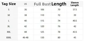 Detailed size chart for men polo shirt with US sizes S-XXXL for chest, length and sleeves