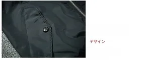 Detail of black flight jacket featuring double-stitched flap pockets and metal zipper