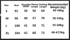 Size chart showing bust, shoulder and length measurements for pink casual blazer
