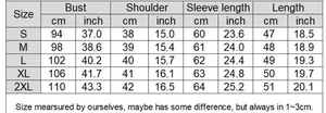 Detailed size chart for women's PU leather jacket showing measurements in cm and inches