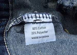 Slim fit blue denim vest for men featuring high-quality cotton blend wash label detail