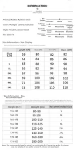 Detailed size chart for men slim fit jacket showing dimensions from S to 5XL