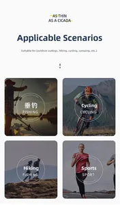 Detail view of lightweight beach shorts showing fishing, cycling, and hiking use cases