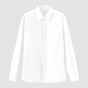 Men Long Sleeve Shirt Four-Way Stretch Polyester Rayon Blend Iron-Free Wrinkle-Resistant Business Casual Office Slim Fit Shirt For Men