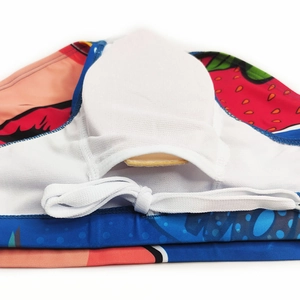 Detailed close-up of quick-dry swim briefs showing mesh lining and white drawstring