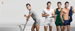 Men's modal loungewear set featuring slim fit T-shirts, vests and shorts in multiple colors