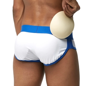 Intimo imbottito in cotone da uomo con cuscinetti rimovibili per il sollevamento dei glutei